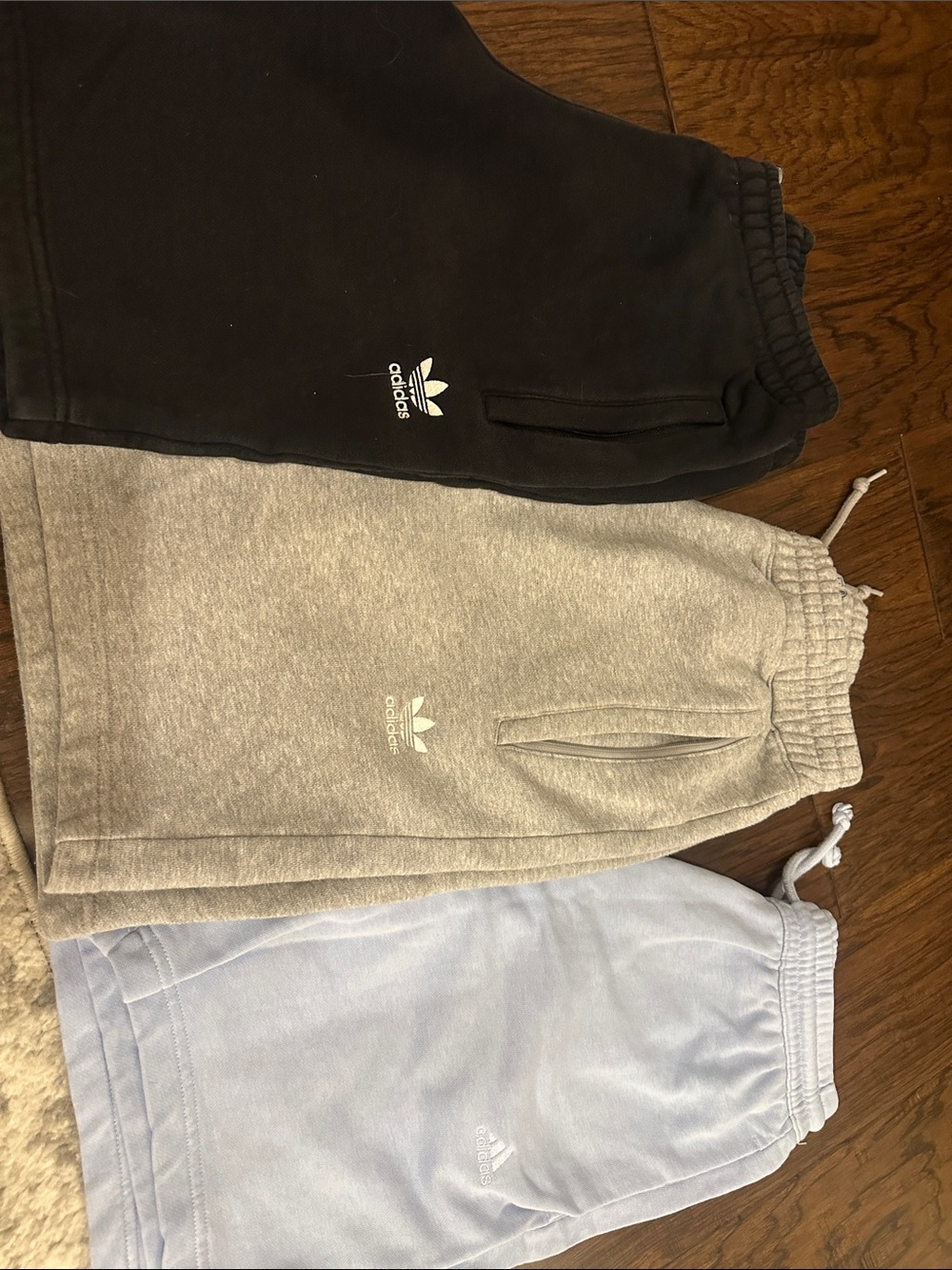 adidas Kids Shorts Set - Black, Light Gray, Tan, Light Blue